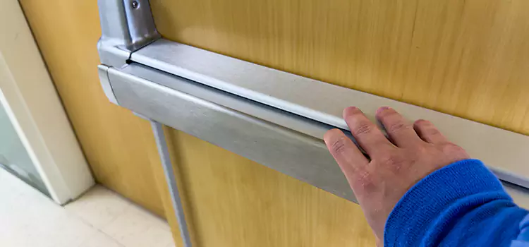 Installing a Push Bar on a Door Brownsville
